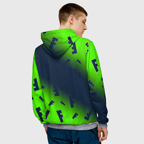 Мужская толстовка FORTNITE ФОРТНАЙТ / 3D-Меланж – фото 4