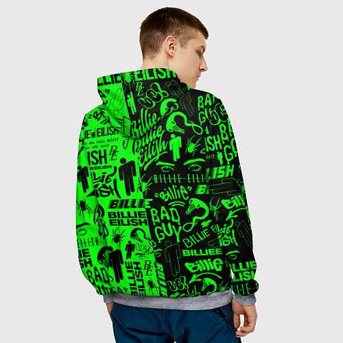 Мужская толстовка BILLIE EILISH БИЛЛИ АЙЛИШ / 3D-Меланж – фото 4