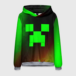 Толстовка-худи мужская MINECRAFT МАЙНКРАФТ, цвет: 3D-меланж