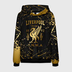 Толстовка-худи мужская LIVERPOOL ЛИВЕРПУЛЬ, цвет: 3D-черный