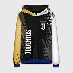 Толстовка-худи мужская JUVENTUS, цвет: 3D-синий