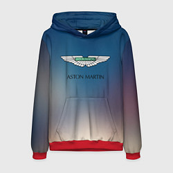 Толстовка-худи мужская Aston martin, цвет: 3D-красный
