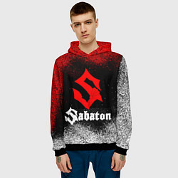 Толстовка-худи мужская Sabaton, цвет: 3D-черный — фото 2