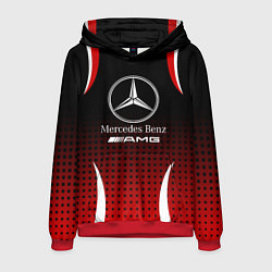 Толстовка-худи мужская Mercedes-Benz, цвет: 3D-красный