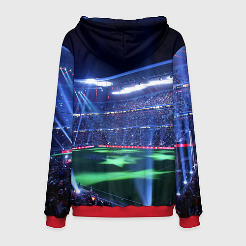 Мужская толстовка FC MANCHESTER CITY / 3D-Красный – фото 2