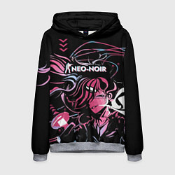 Толстовка-худи мужская Cs:go Neo-Noir cuberpunk Style киберпанк, цвет: 3D-меланж