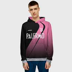 Толстовка-худи мужская PALERMO FC, цвет: 3D-меланж — фото 2