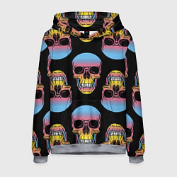 Мужская толстовка Neon skull!