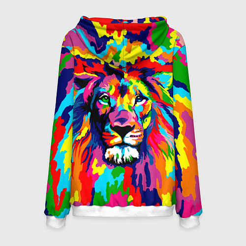 Мужская толстовка Лев Artistic Art / 3D-Белый – фото 2