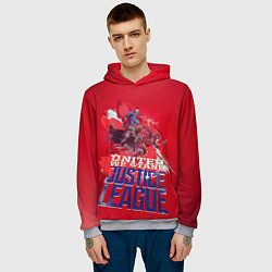 Толстовка-худи мужская Justice League, цвет: 3D-меланж — фото 2