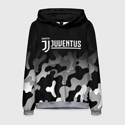 Толстовка-худи мужская JUVENTUS ЮВЕНТУС, цвет: 3D-меланж