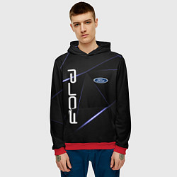 Толстовка-худи мужская FORD, цвет: 3D-красный — фото 2