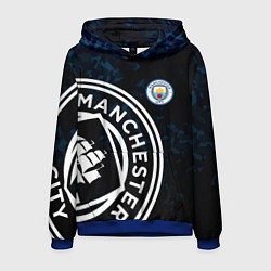 Толстовка-худи мужская Manchester City, цвет: 3D-синий