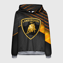 Толстовка-худи мужская Lamborghini, цвет: 3D-меланж