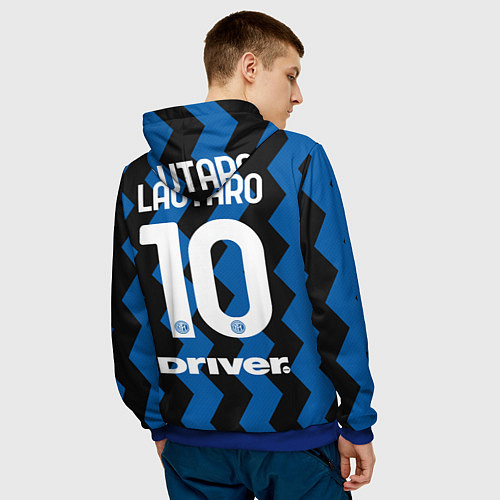 Мужская толстовка Лаутаро Мартинес 2021 Интер / 3D-Синий – фото 4