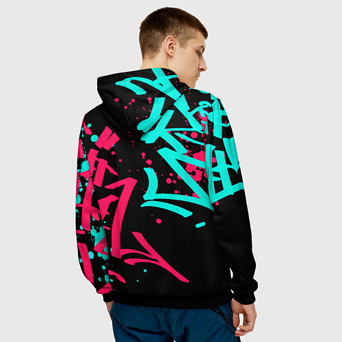 Мужская толстовка Stray Kids / 3D-Черный – фото 4