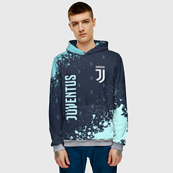 Толстовка-худи мужская JUVENTUS ЮВЕНТУС, цвет: 3D-меланж — фото 2
