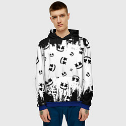 Толстовка-худи мужская MARSHMELLO МАРШМЕЛЛОУ, цвет: 3D-синий — фото 2