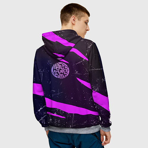 Мужская толстовка BTS / 3D-Меланж – фото 4