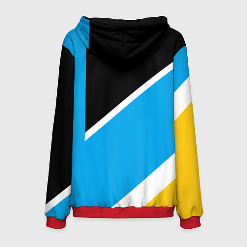 Мужская толстовка Athletic team blue / 3D-Красный – фото 2