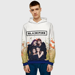 Толстовка-худи мужская BlackPink, цвет: 3D-синий — фото 2