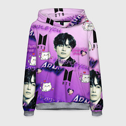 Толстовка-худи мужская I purple you, цвет: 3D-меланж