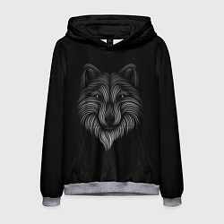 Толстовка-худи мужская Wolf, цвет: 3D-меланж