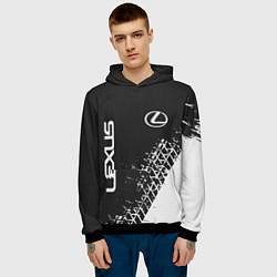 Толстовка-худи мужская LEXUS ЛЕКСУС, цвет: 3D-черный — фото 2