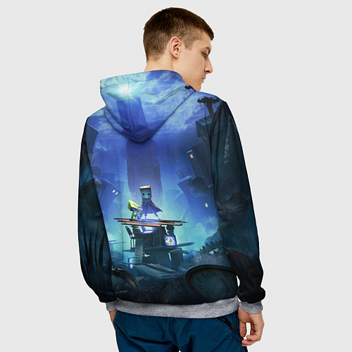 Мужская толстовка Little Nightmares 2 / 3D-Меланж – фото 4