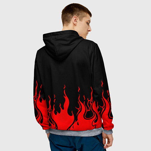 Мужская толстовка YOU DIED / 3D-Меланж – фото 4