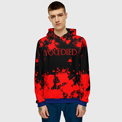 Толстовка-худи мужская DARK SOULS, цвет: 3D-синий — фото 2