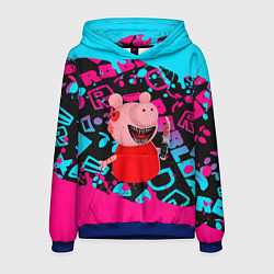 Толстовка-худи мужская Roblox Piggy, цвет: 3D-синий