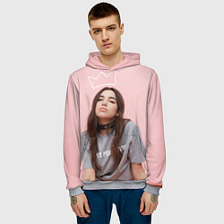 Толстовка-худи мужская Dua Lipa, цвет: 3D-меланж — фото 2