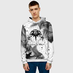 Толстовка-худи мужская КОРОЛЬ И ШУТ, цвет: 3D-белый — фото 2