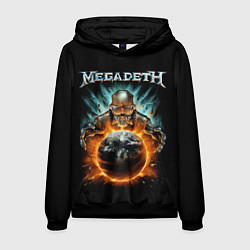 Толстовка-худи мужская Megadeth, цвет: 3D-черный