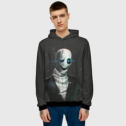 Толстовка-худи мужская UNDERTALE, цвет: 3D-черный — фото 2
