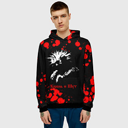 Толстовка-худи мужская КОРОЛЬ И ШУТ, цвет: 3D-черный — фото 2