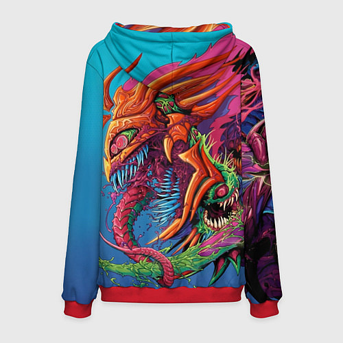 Мужская толстовка HyperBeast / 3D-Красный – фото 2