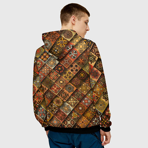 Мужская толстовка СЛАВЯНСКАЯ СИМВОЛИКА / 3D-Черный – фото 4