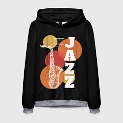 Толстовка-худи мужская Джаз, цвет: 3D-меланж