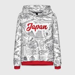Толстовка-худи мужская Япония Z, цвет: 3D-красный