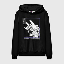 Толстовка-худи мужская Юнит-01, цвет: 3D-черный