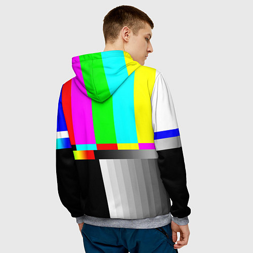 Мужская толстовка NO SIGNAL / 3D-Меланж – фото 4