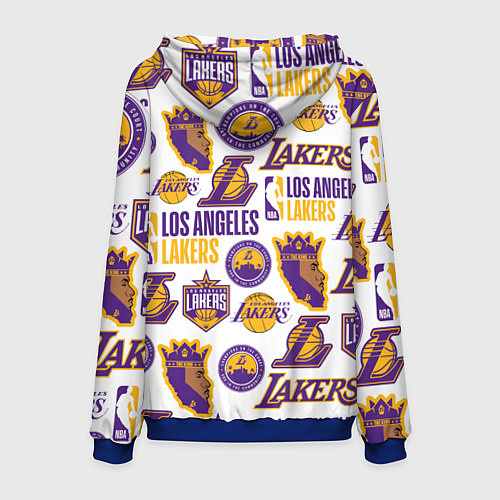 Мужская толстовка LAKERS LOGO / 3D-Синий – фото 2