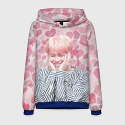 Толстовка-худи мужская BTS, цвет: 3D-синий