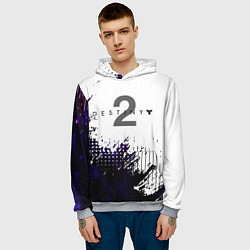 Толстовка-худи мужская DESTINY 2: BEYOND LIGHT, цвет: 3D-меланж — фото 2