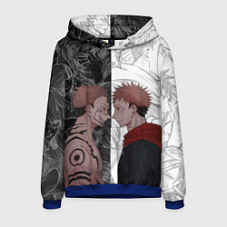 Толстовка-худи мужская Jujutsu Kaisen Сукуна х Юдзи, цвет: 3D-синий