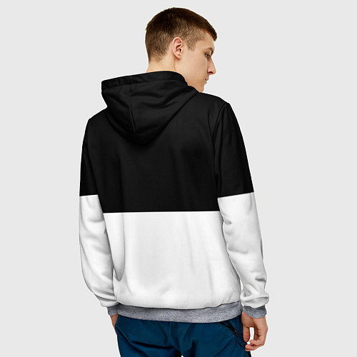 Мужская толстовка Сноубордисты / 3D-Меланж – фото 4