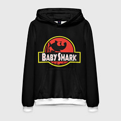 Толстовка-худи мужская Baby Shark, цвет: 3D-белый