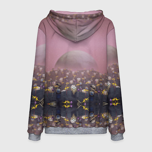 Мужская толстовка AbstractWalking / 3D-Меланж – фото 2